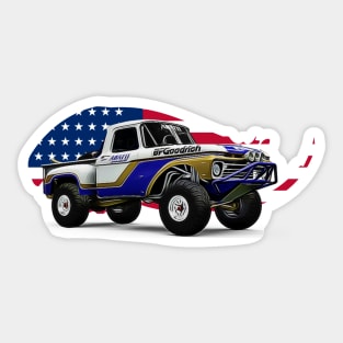 F100 USA Print Sticker